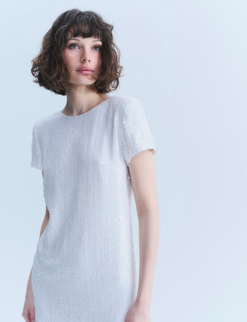 Chanel Early 2000s Mini Sequin Dress