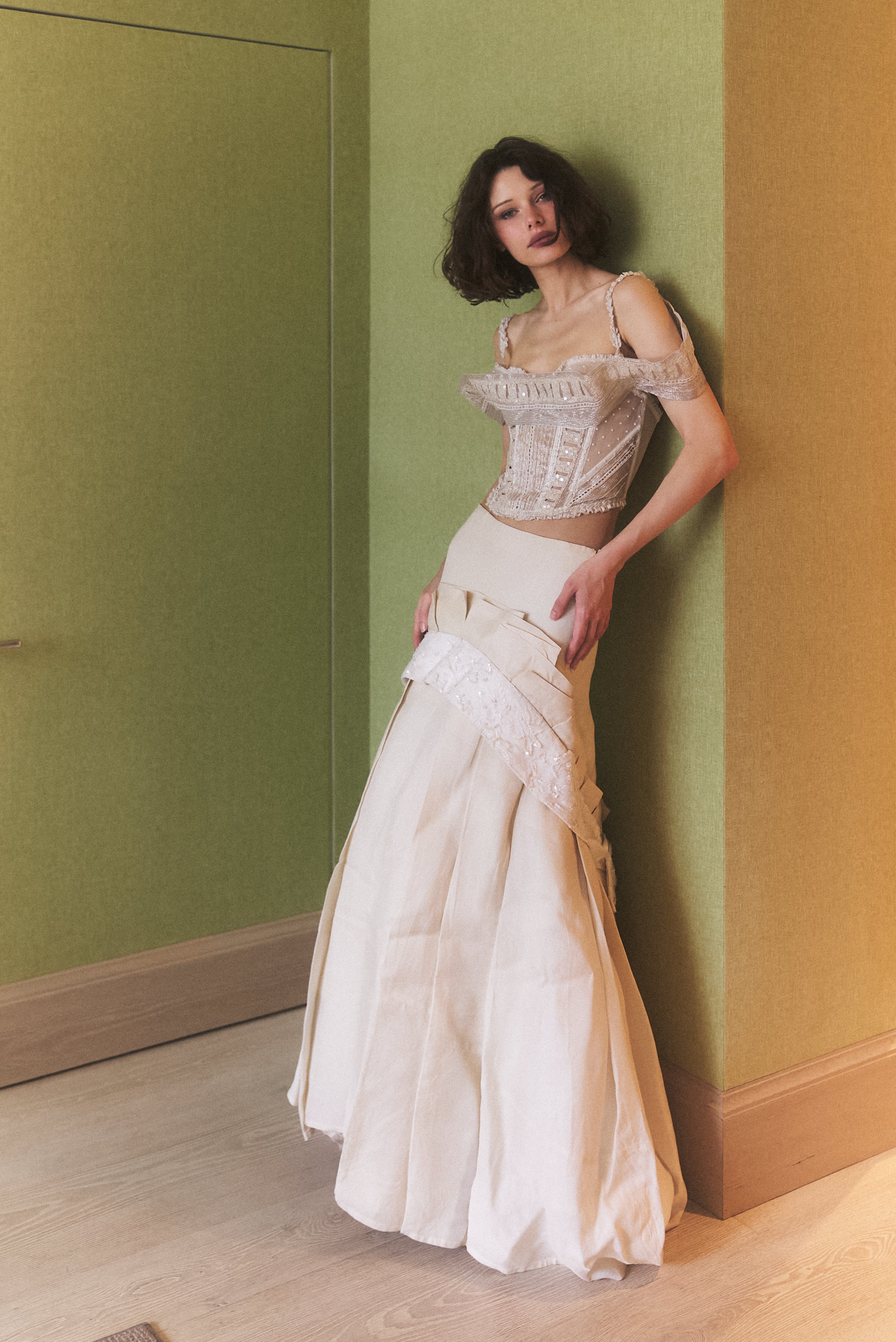 Gianfranco Ferre 1998 Corset & Skirt