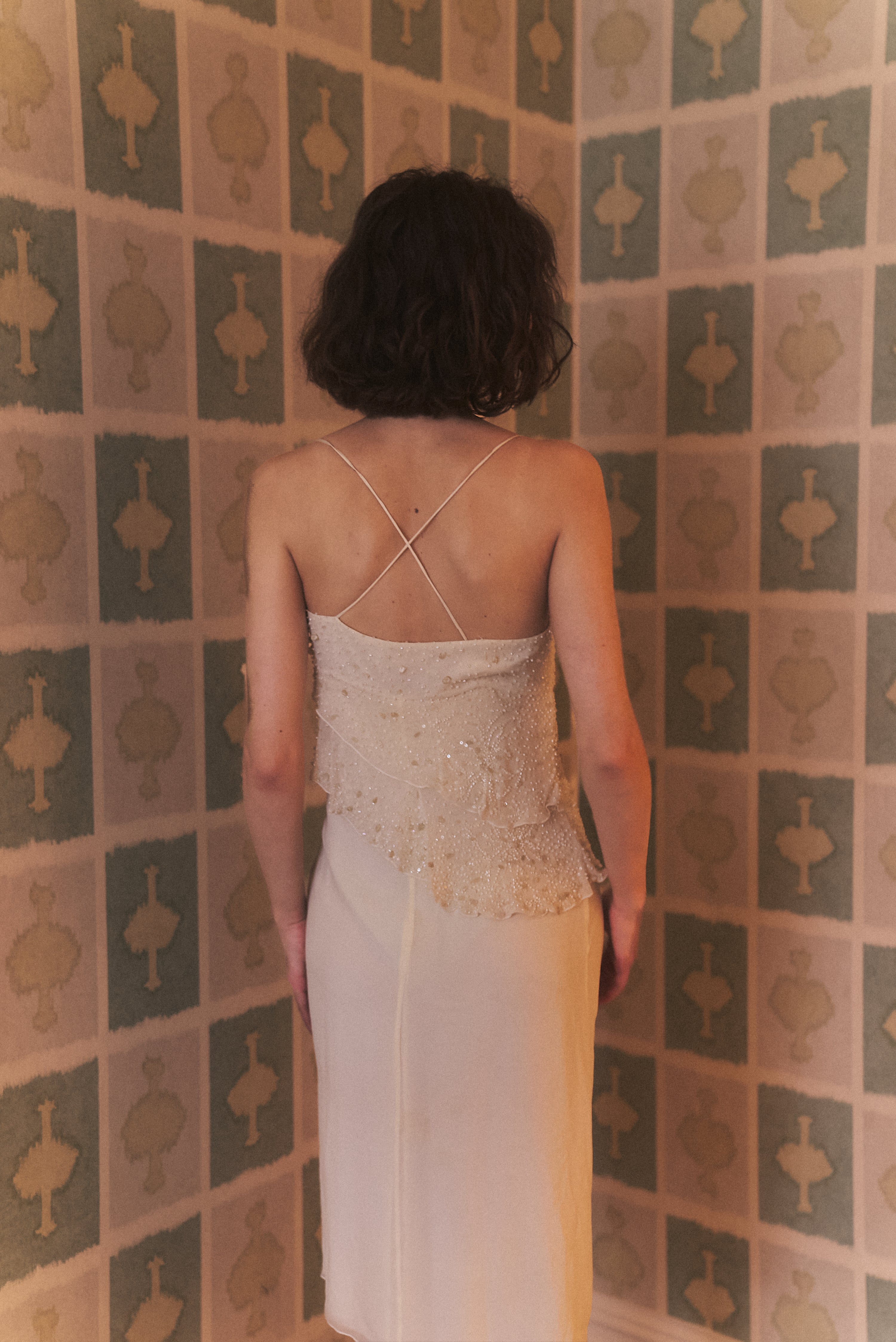 Valentino Early 2000s Beaded Midi