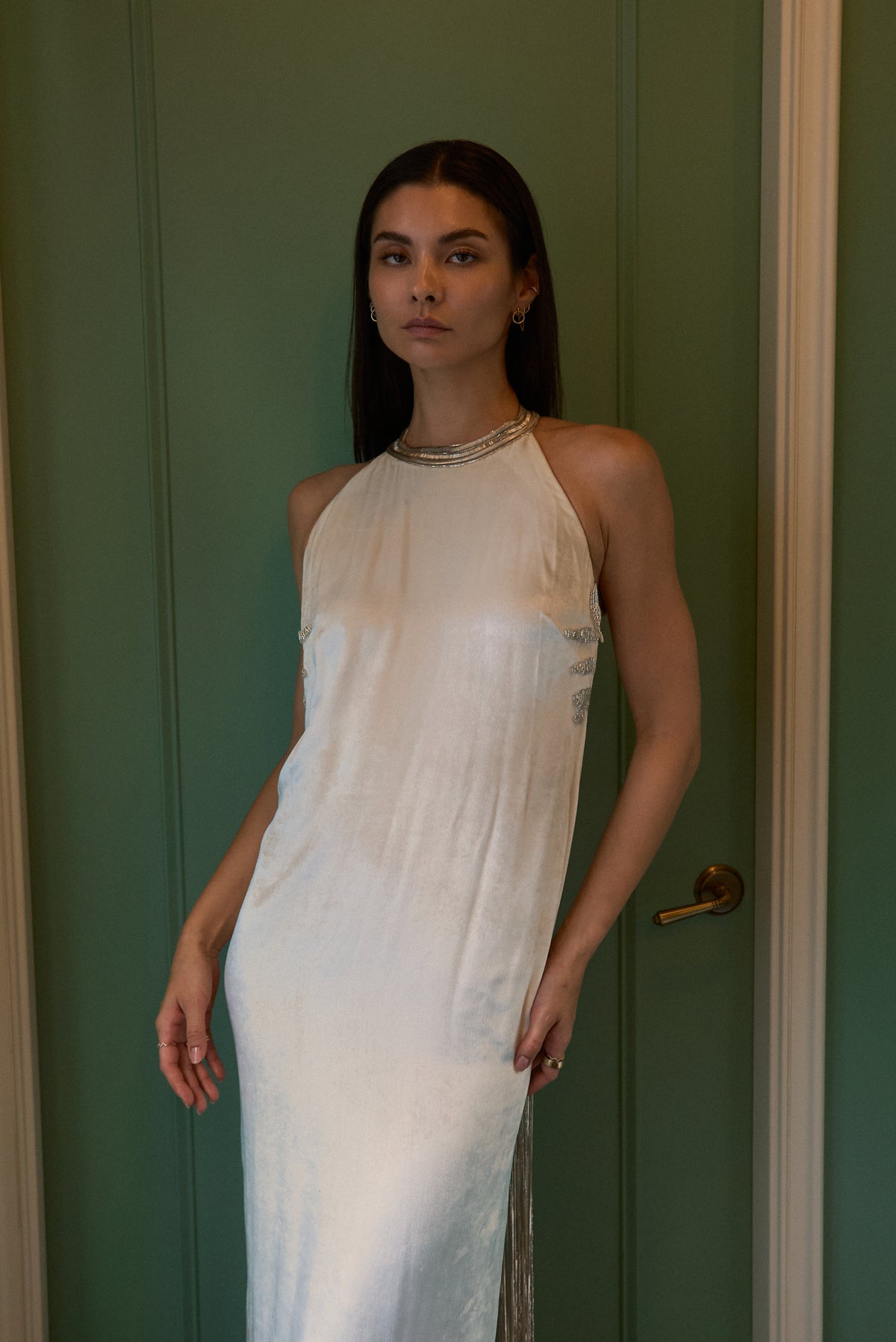 Ralph Lauren SS2012 Beaded Backless Gown