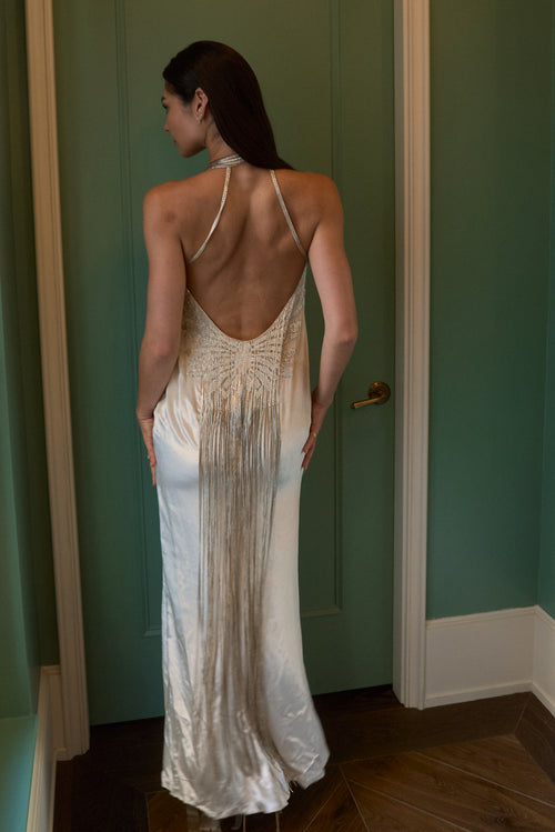 Ralph Lauren SS2012 Beaded Backless Gown