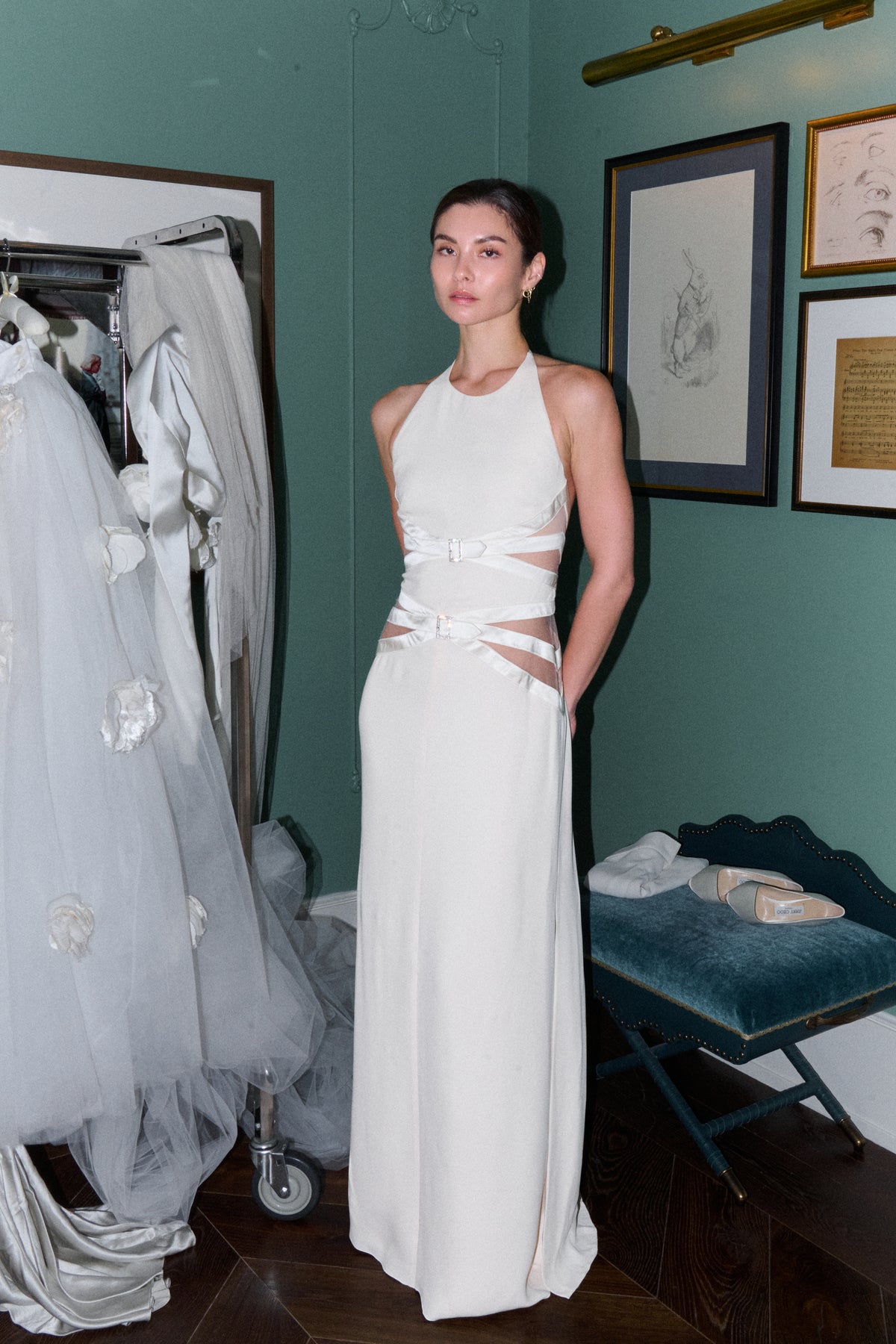 Valentino Early 2000s Cutout Gown
