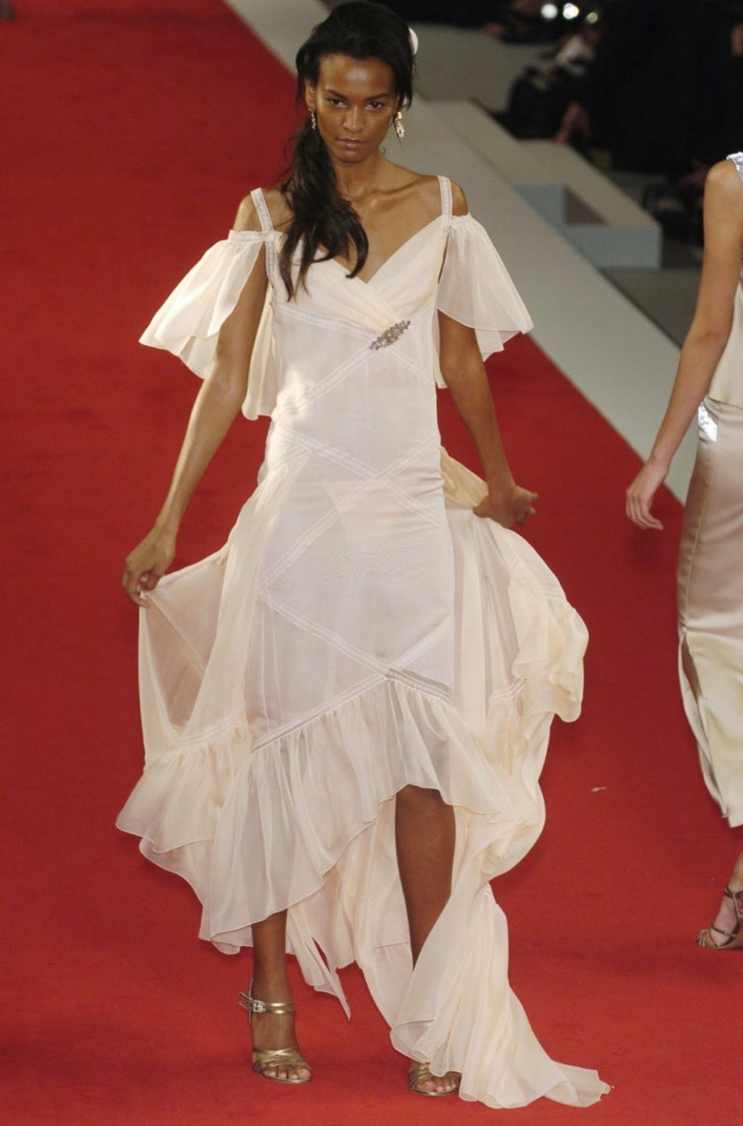 Chanel SS2005 Pink Silk Runway Gown