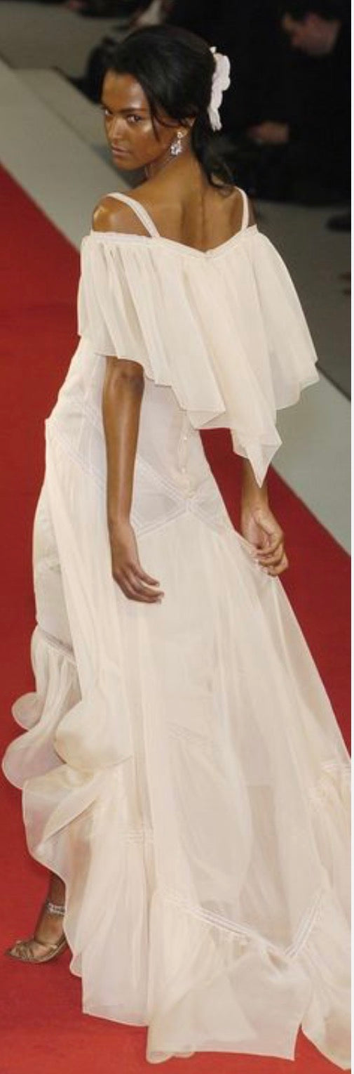 Chanel SS2005 Pink Silk Runway Gown