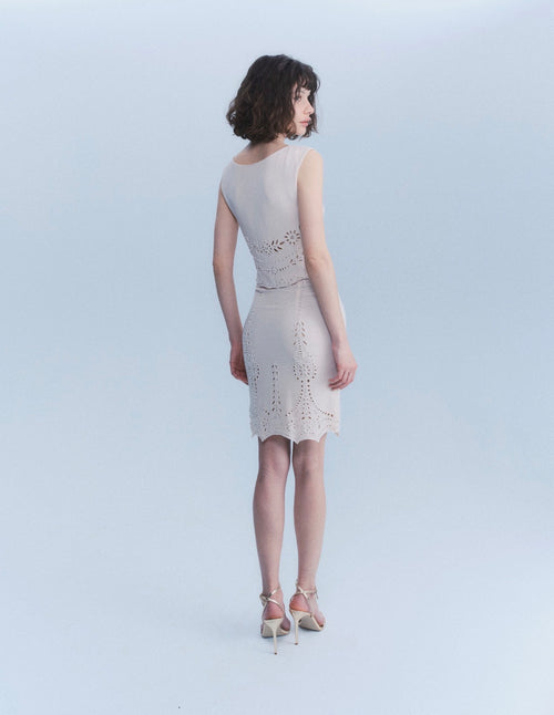 Valentino 90s Beaded Skirt Set