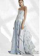 Ralph Lauren White & Blue Patchwork Dress