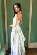 Ralph Lauren White & Blue Patchwork Dress
