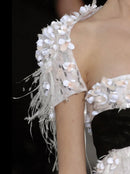 Chanel 2009 Pink Feather Dress & Bolero