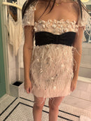 Chanel 2009 Pink Feather Dress & Bolero