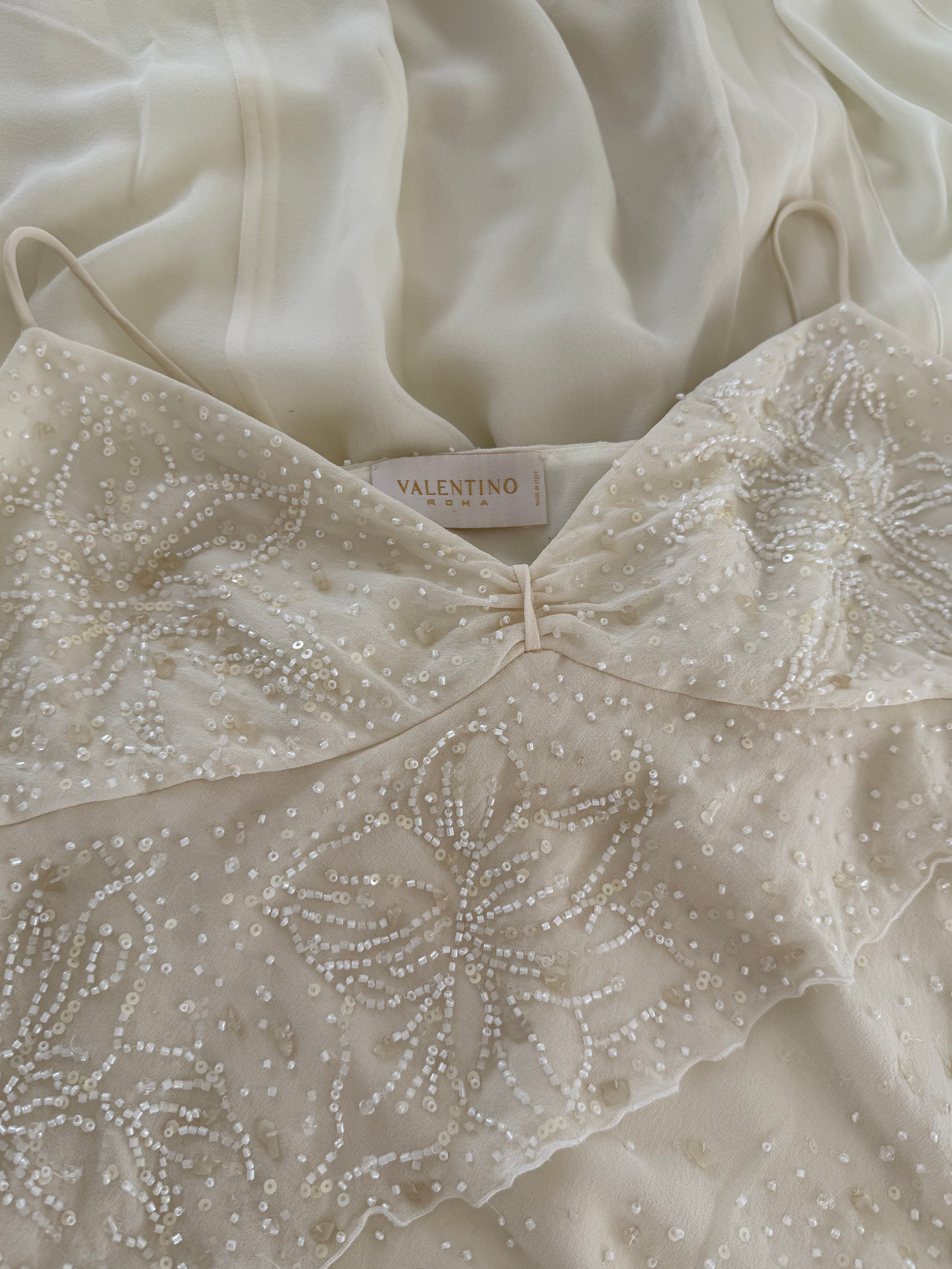 Valentino Early 2000s Beaded Midi