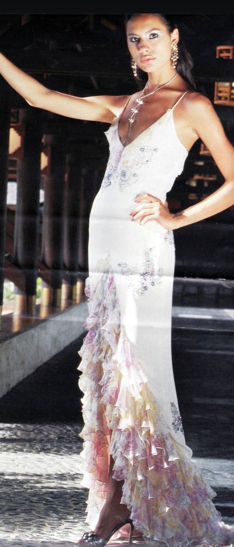 Unagro 2004 Ruffle Gown