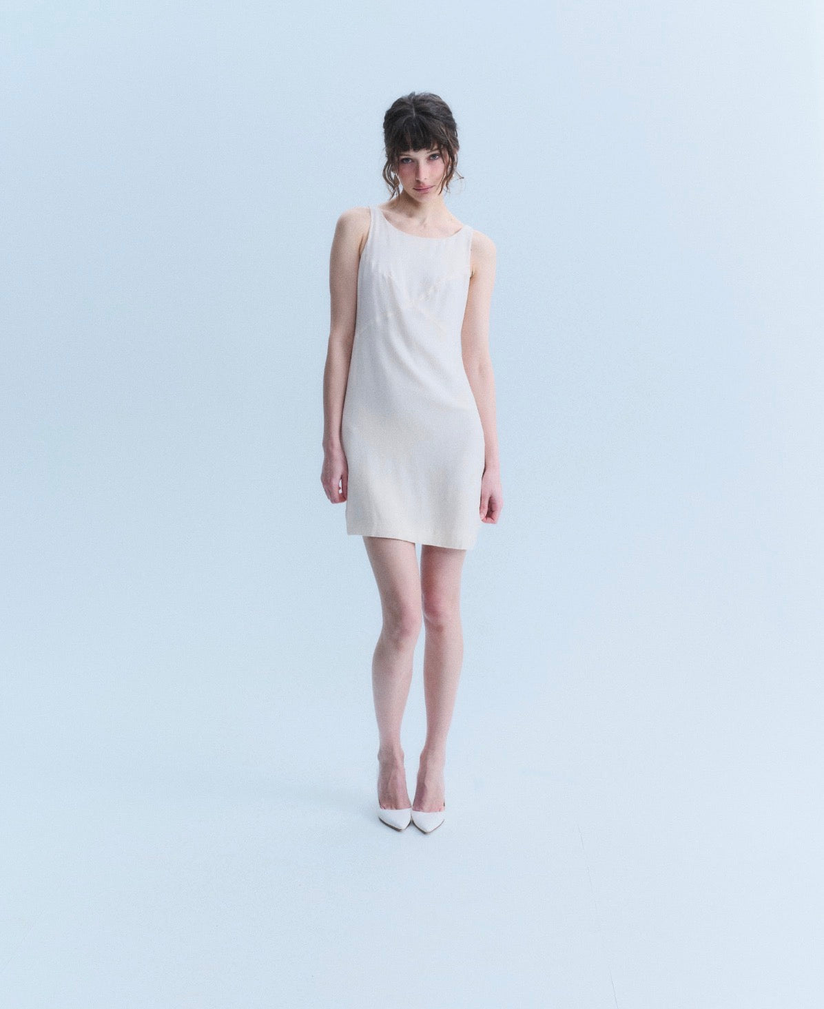 Chanel SS2007 Silk Shift Dress CC Logo