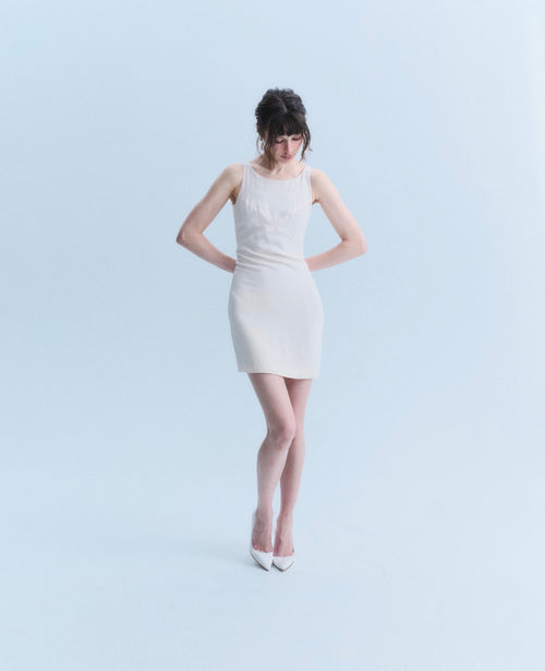 Chanel SS2007 Silk Shift Dress CC Logo