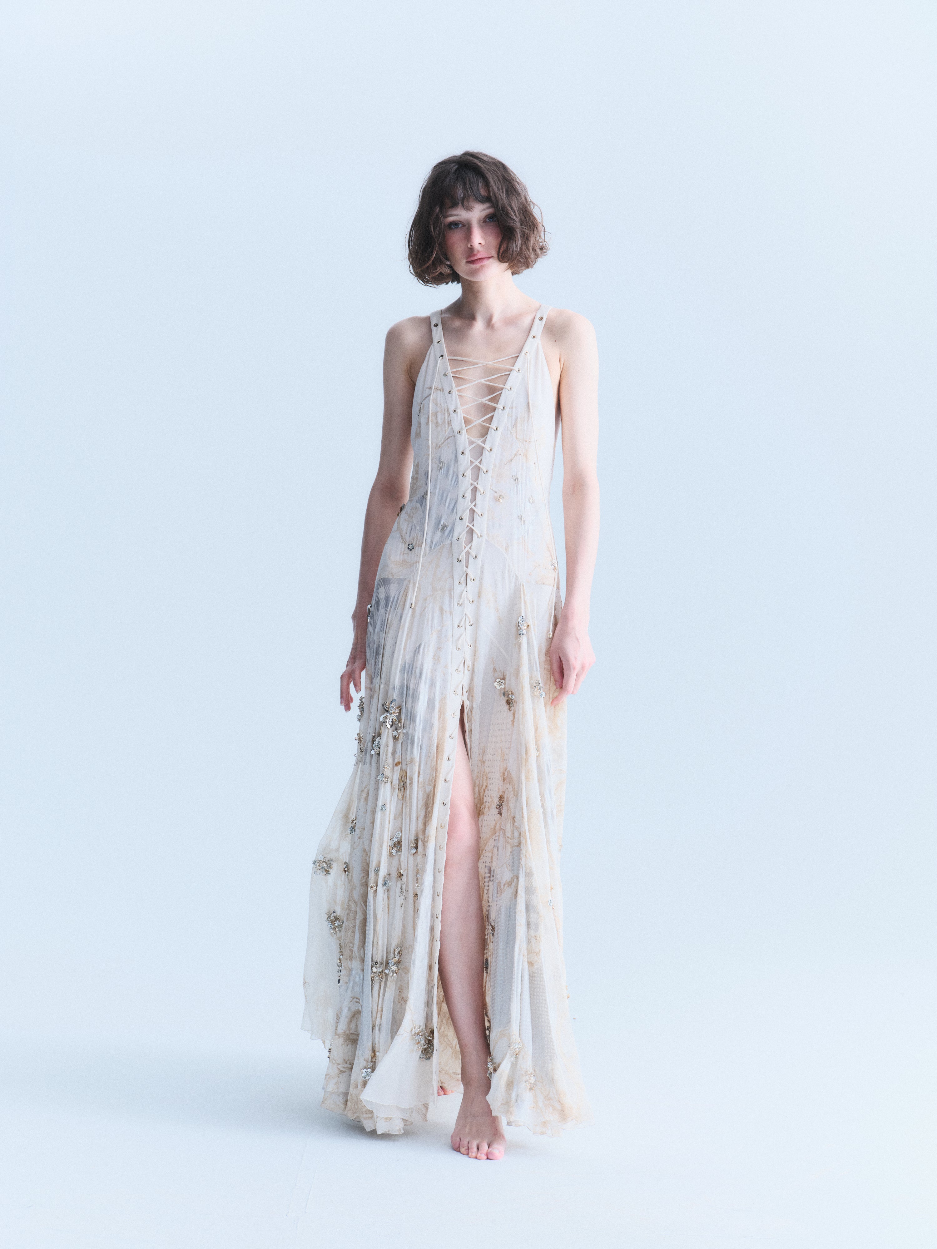 Cavalli Early 2000s Embellished Gown