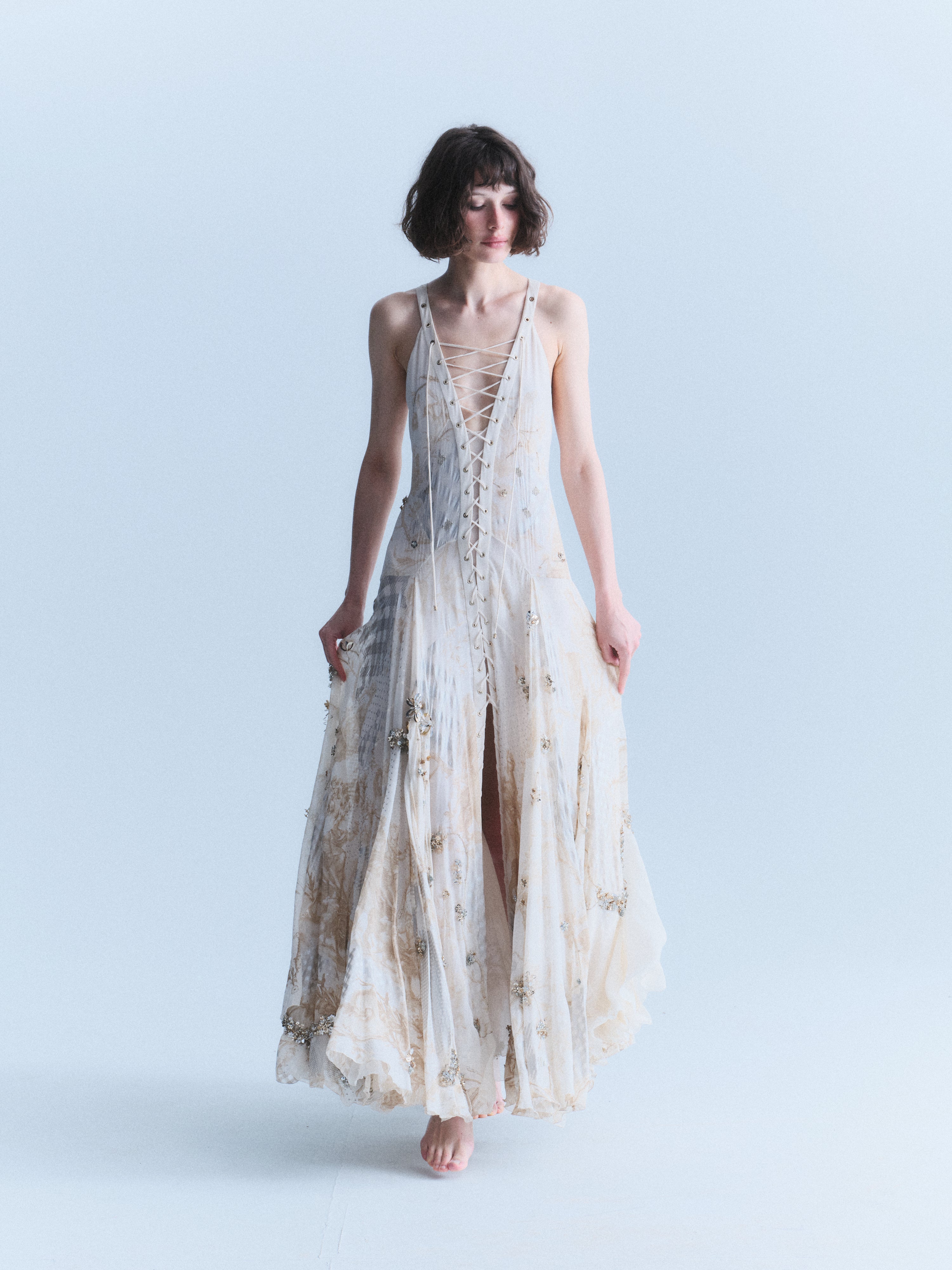 Cavalli Early 2000s Embellished Gown