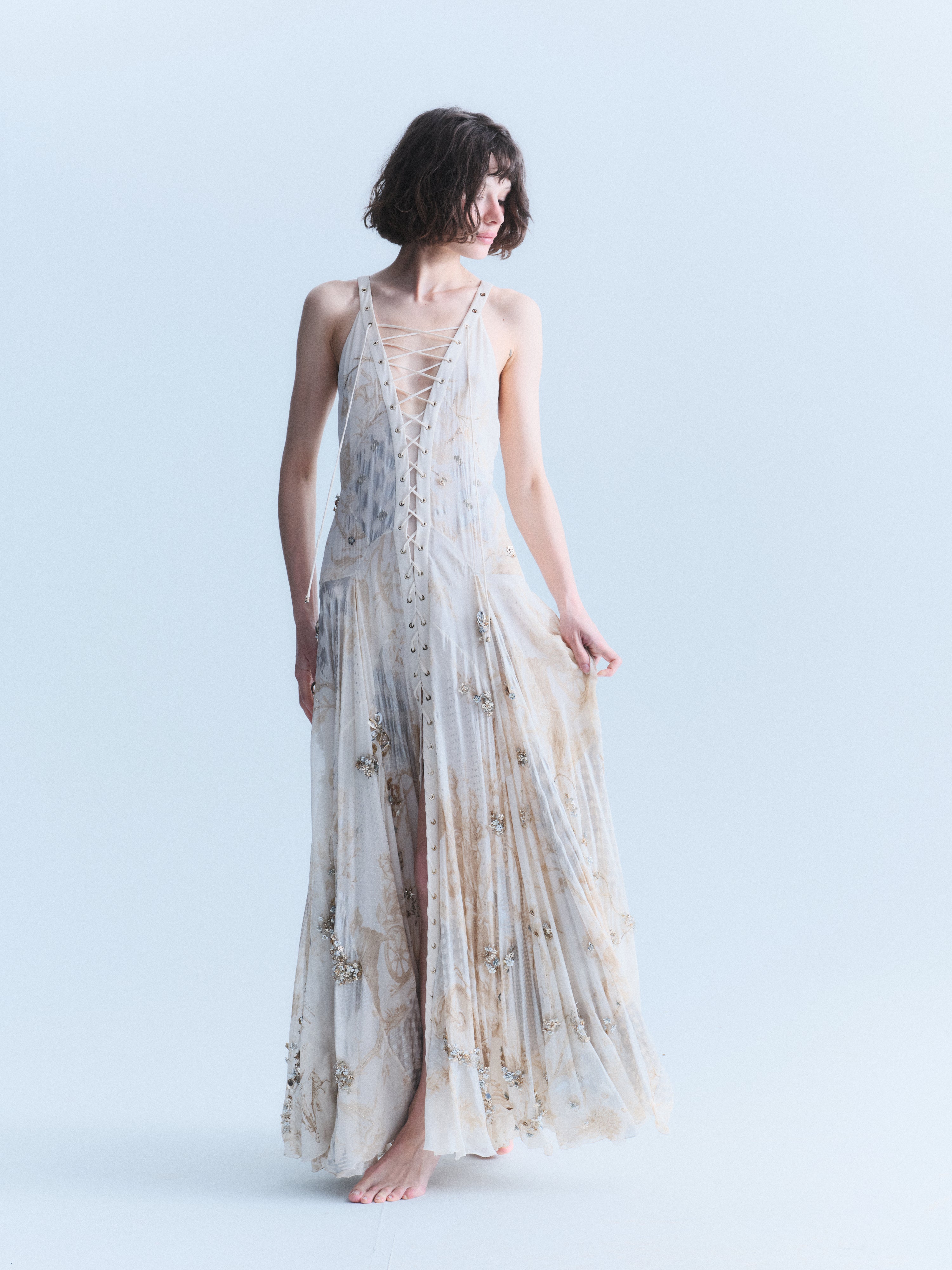 Cavalli Early 2000s Embellished Gown