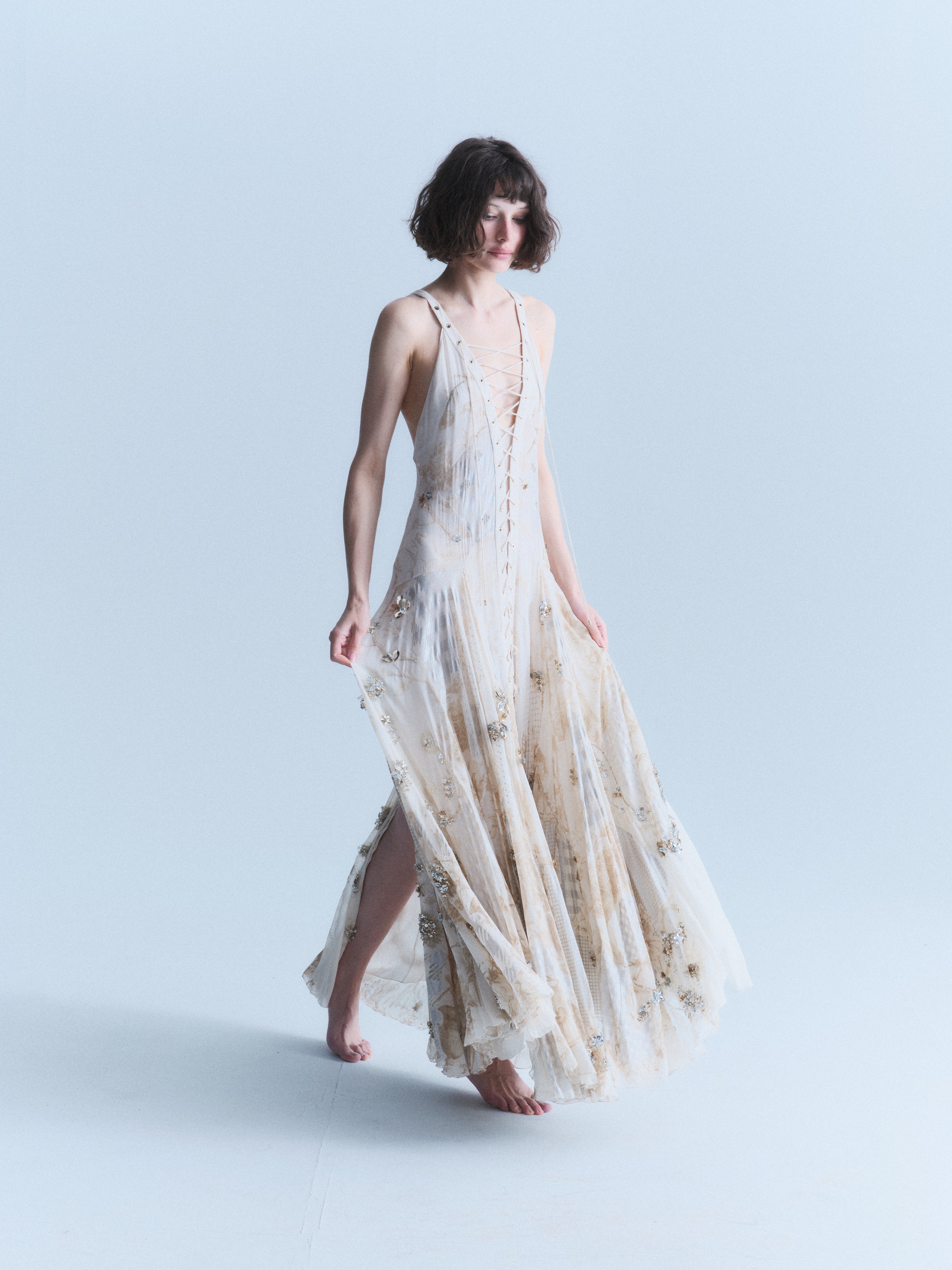 Cavalli Early 2000s Embellished Gown