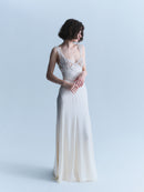 Versace Early 2000s White Silk Gown