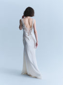 Versace Early 2000s White Silk Gown