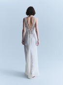 Versace Early 2000s White Silk Gown