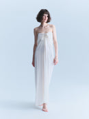 Valentino Early 2000s White Silk Gown