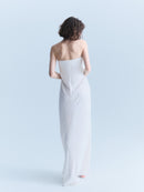 Valentino Early 2000s White Silk Gown