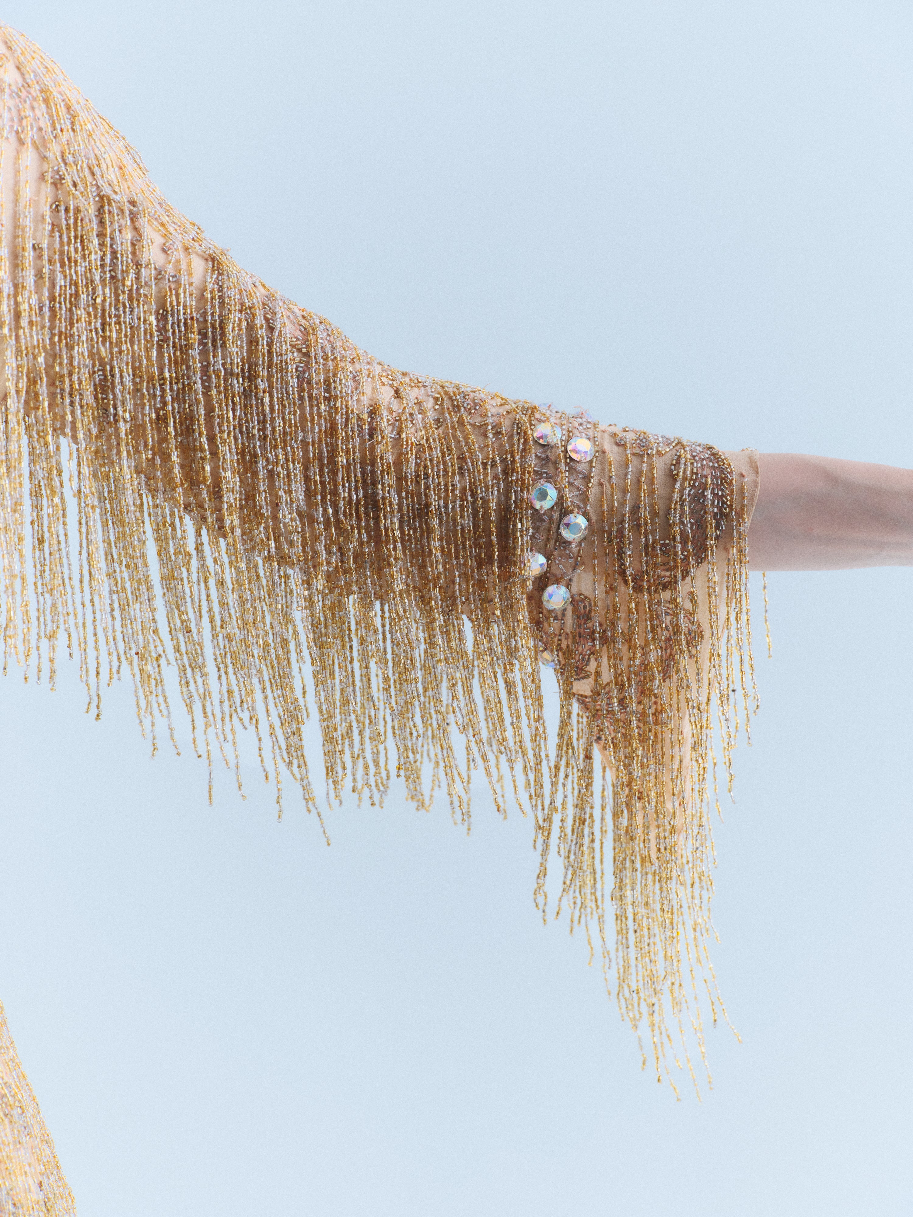 Cavalli FW2002 Beaded Fringe Mini