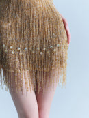 Cavalli FW2002 Beaded Fringe Mini