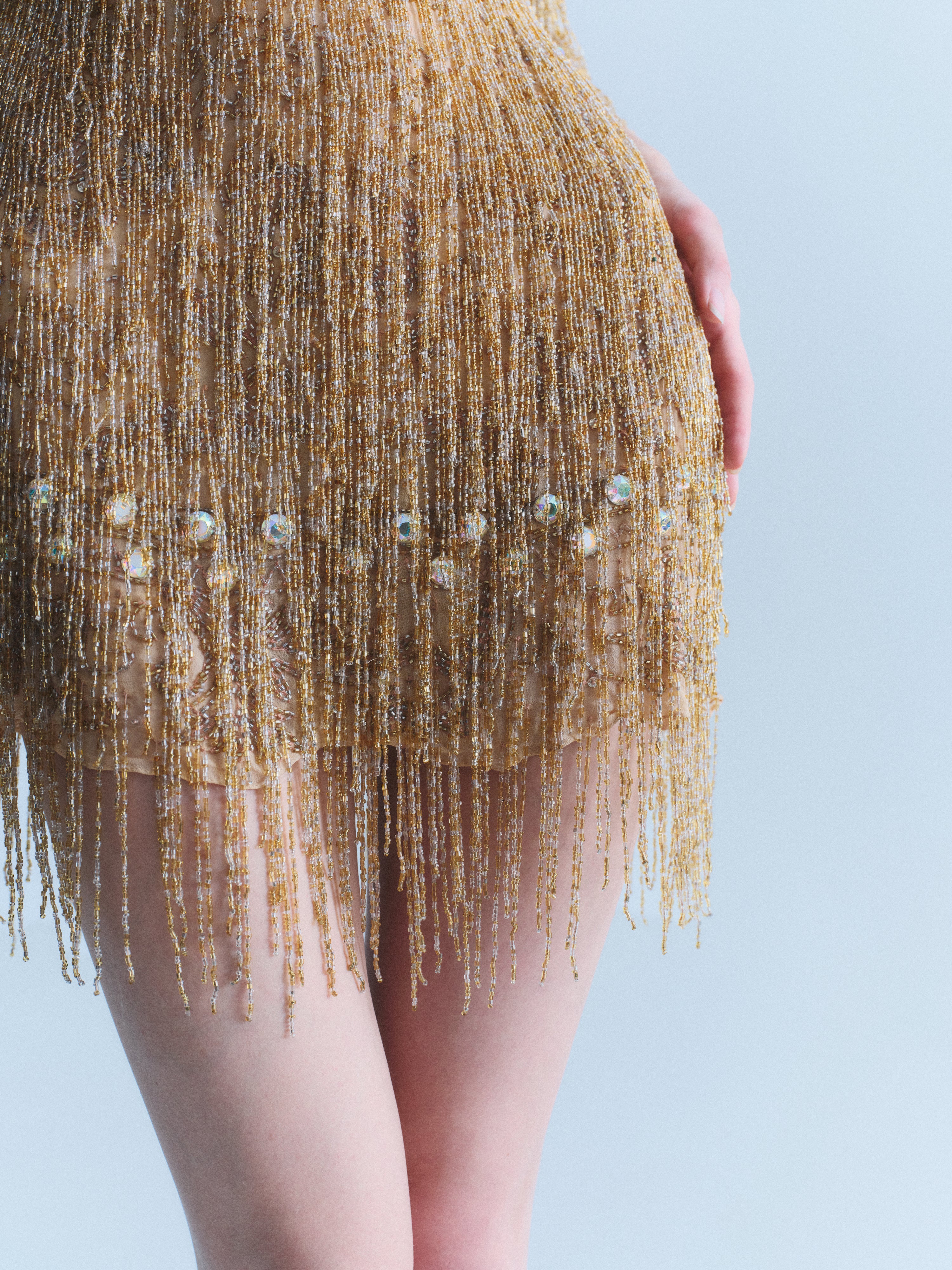 Cavalli FW2002 Beaded Fringe Mini