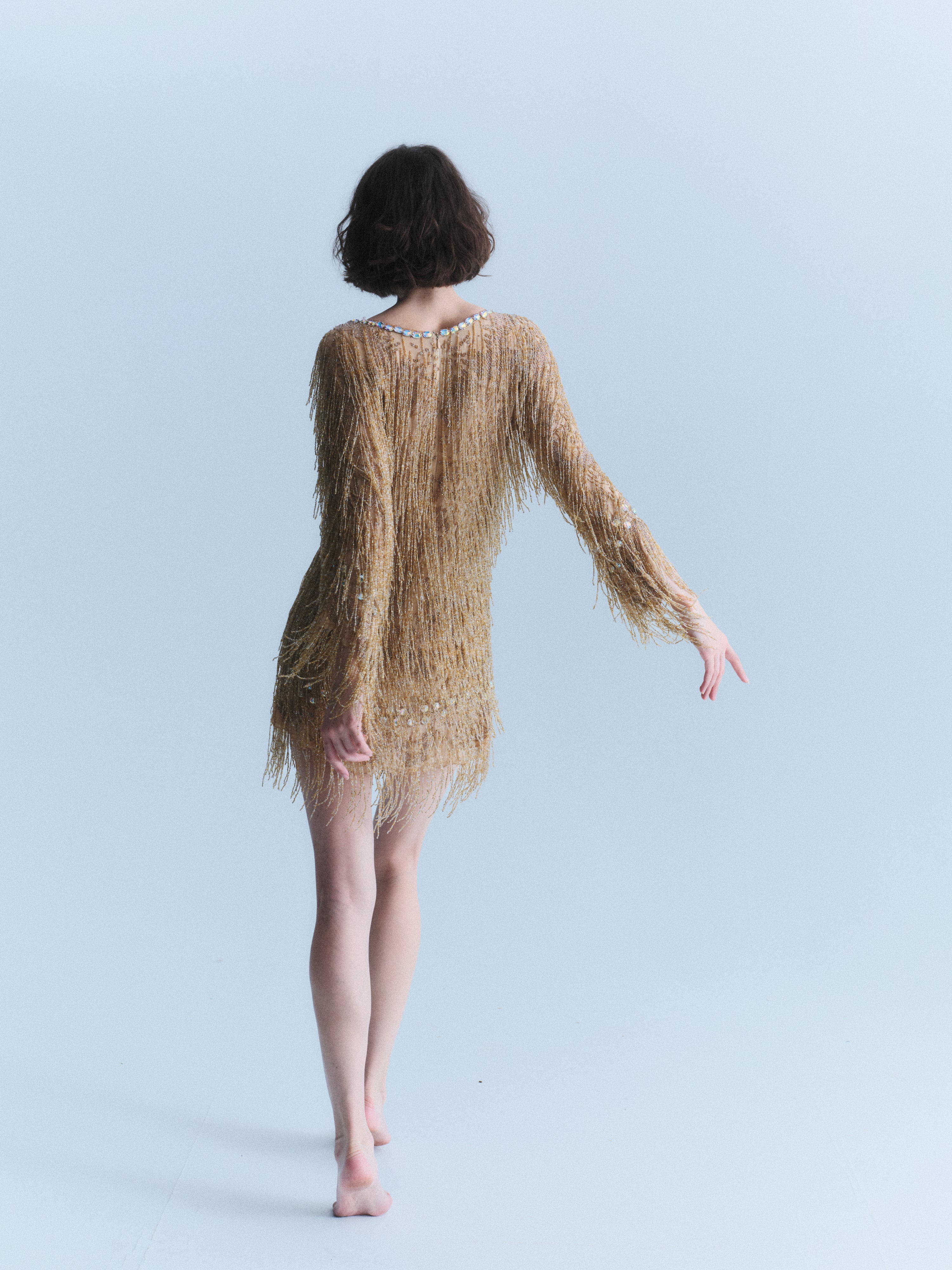 Cavalli FW2002 Beaded Fringe Mini