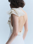 Ralph Lauren 2000s Flower Neck Gown