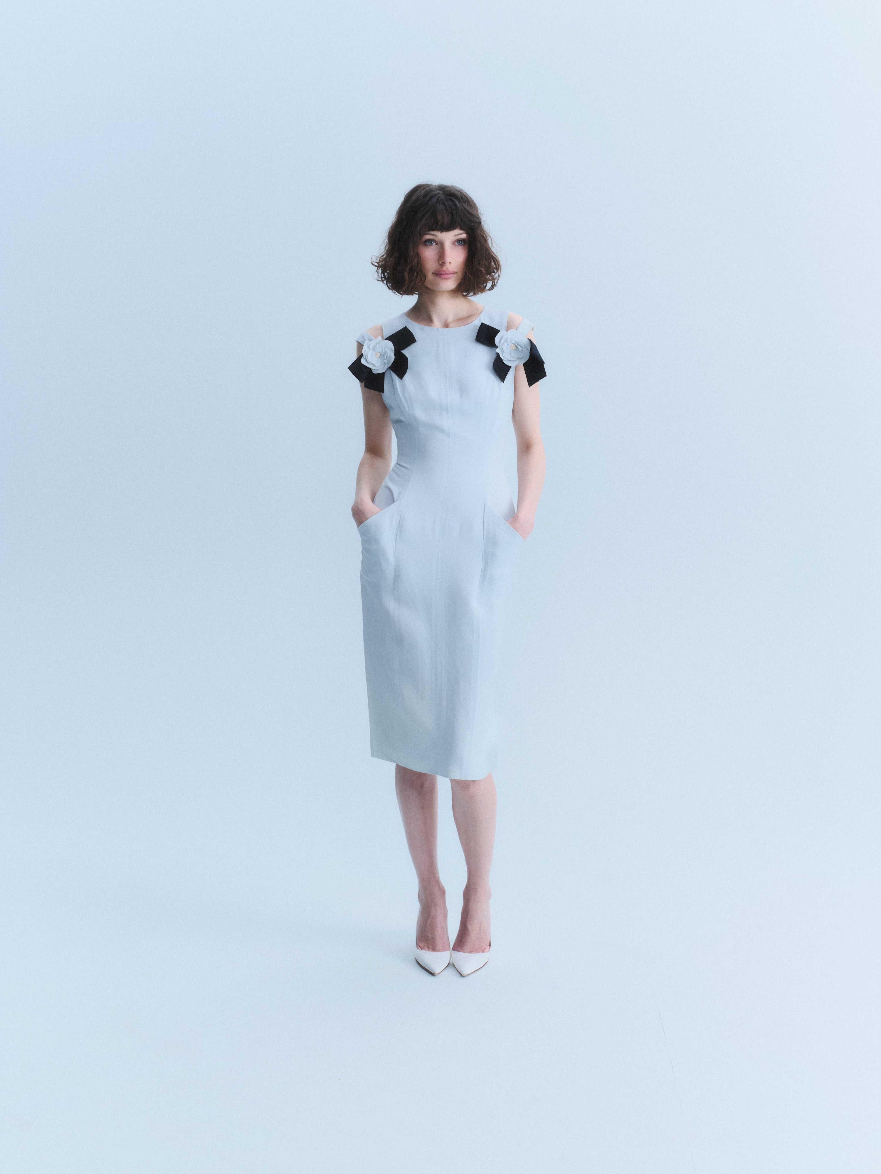 Chanel 1993 Powder Blue Dress