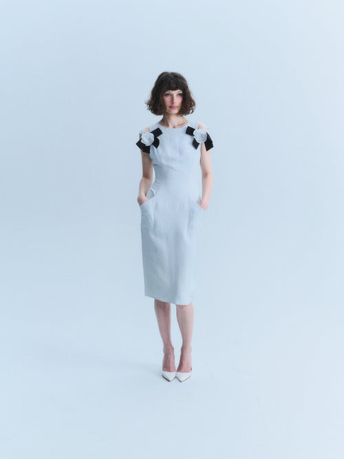 Chanel 1993 Powder Blue Dress