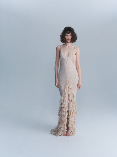 Unagro 2004 Ruffle Gown