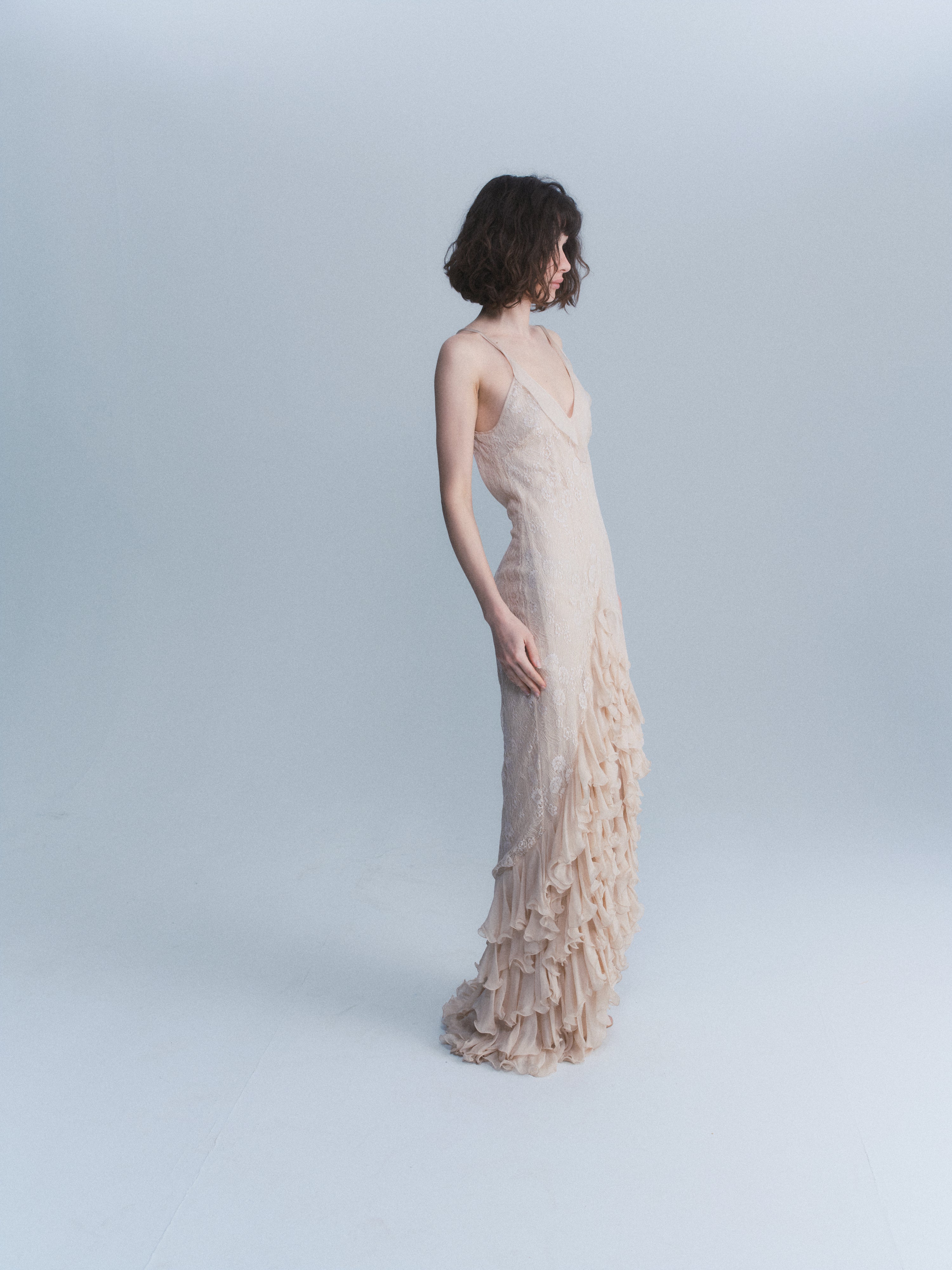 Unagro 2004 Ruffle Gown