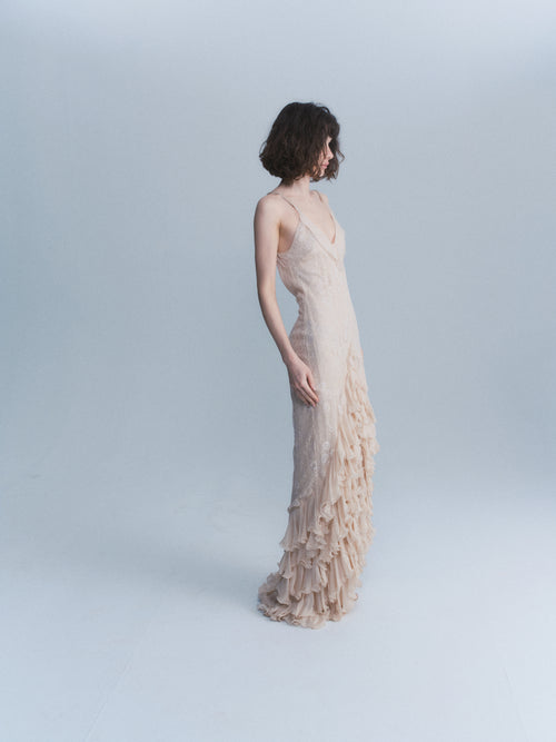 Unagro 2004 Ruffle Gown