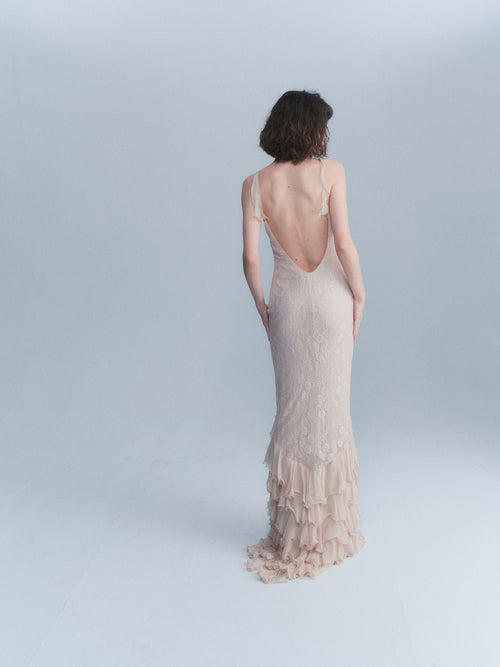 Unagro 2004 Ruffle Gown