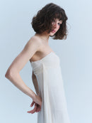 Valentino Early 2000s White Silk Corset Gown
