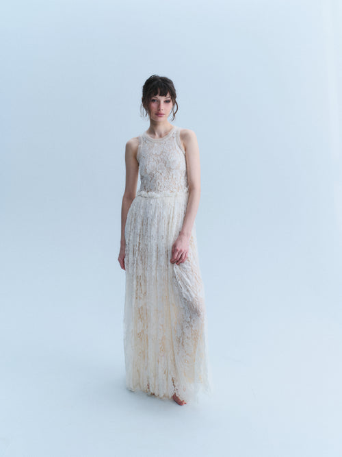 Lanvin 2012 Resort Ivory Lace Dress