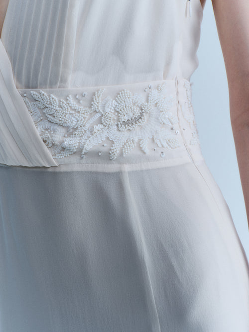 Valentino Early 2000's Silk Halter Gown