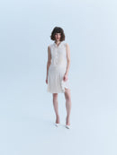 Chanel SS2007 silk pleated mini dress