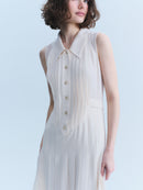 Chanel SS2007 silk pleated mini dress