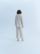 Armani 90's Ivory Lace Pantsuit