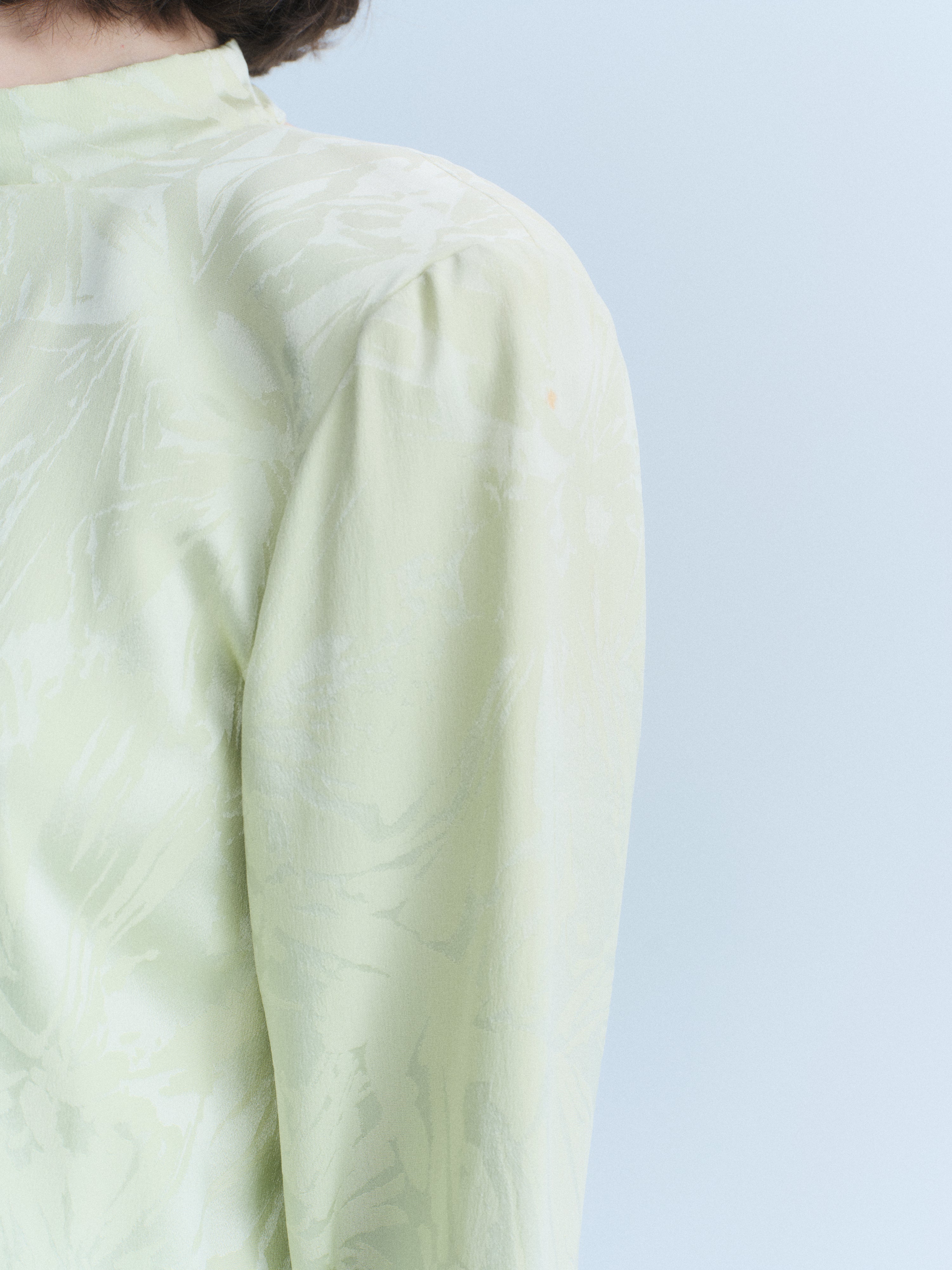 Christian Dior 1986 Pale Green Silk Gown