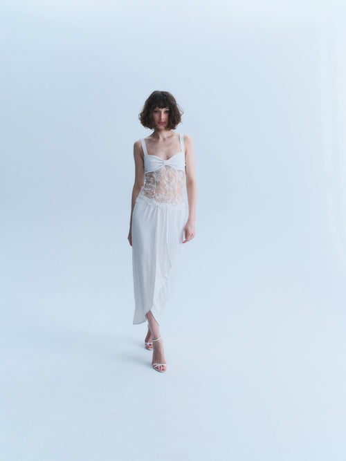 Valentino Early 2000's White Two-Piece Set