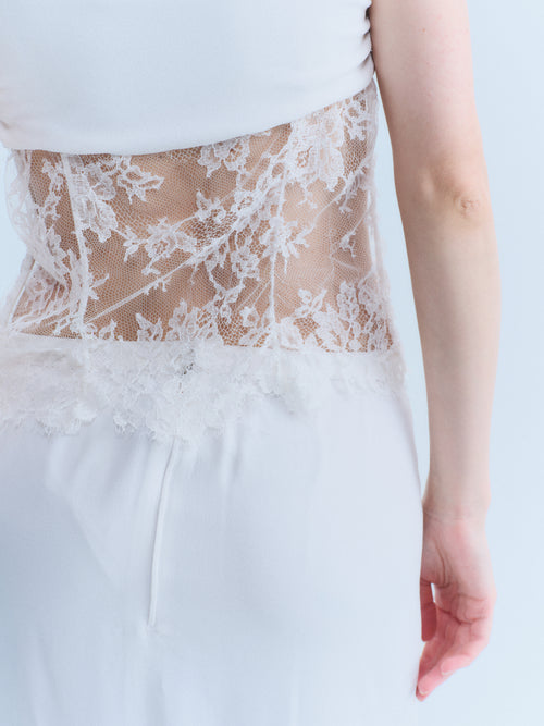 Valentino Early 2000's White Two-Piece Set