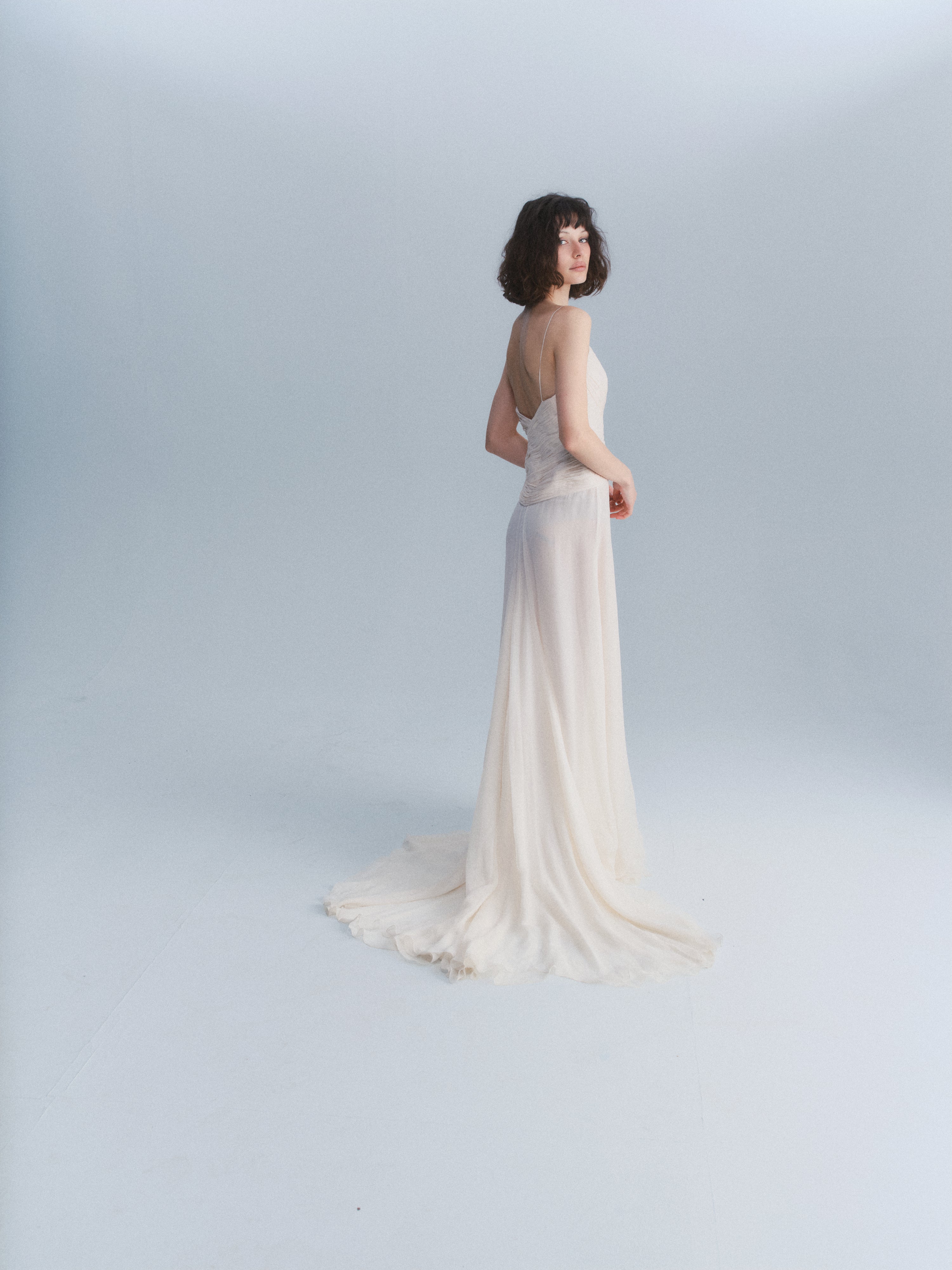 Cavalli 2010 Ivory silk gown