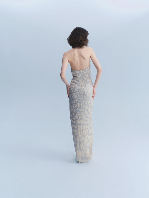 Cavalli 2007 Sequin Halter Gown