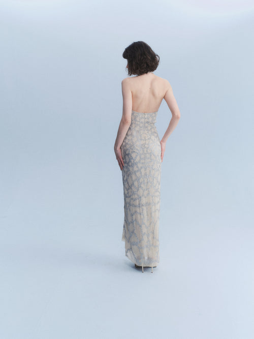 Cavalli 2007 Sequin Halter Gown