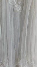 Zandra Rhodes 1973 White Tulle Gown